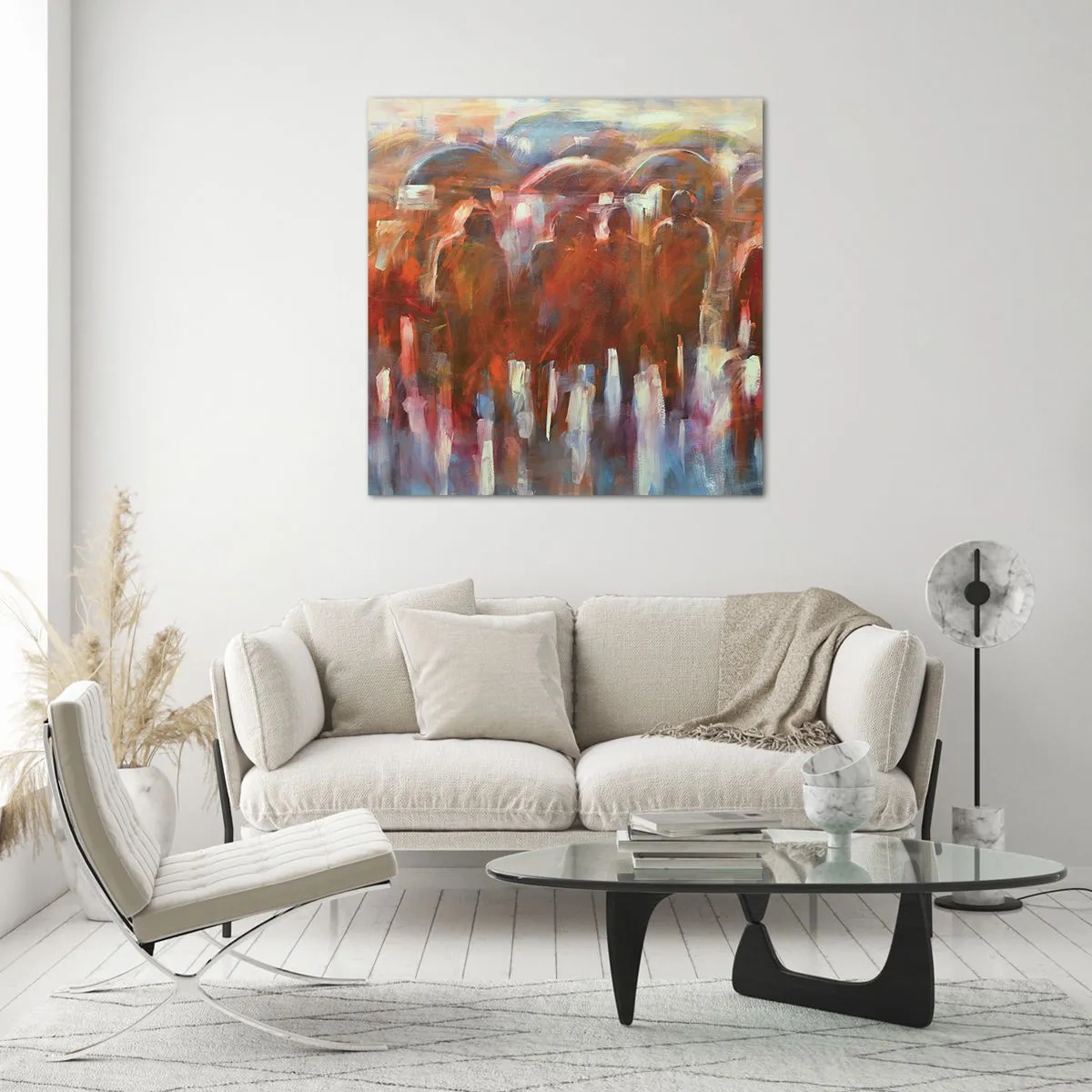 Cuadro sobre vidrio - Impresiones sobre Vidrio - Iguales entre la niebla - 30x30 cm