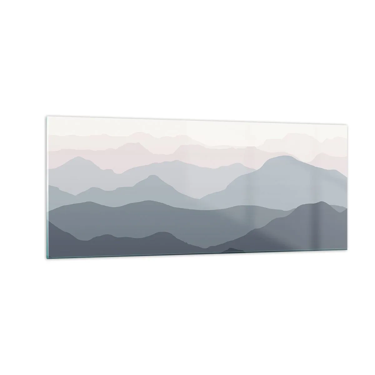 Cuadro sobre vidrio - Impresiones sobre Vidrio - Cordilleras a la vista - 100x40 cm
