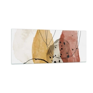 Cuadro sobre vidrio - Impresiones sobre Vidrio - Líneas y transparencias - 100x40 cm