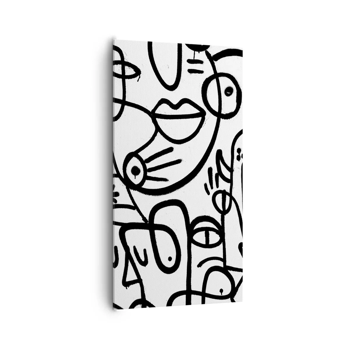 Cuadro sobre lienzo - Impresión de Imagen - Rostros y espejismos - 65x120 cm