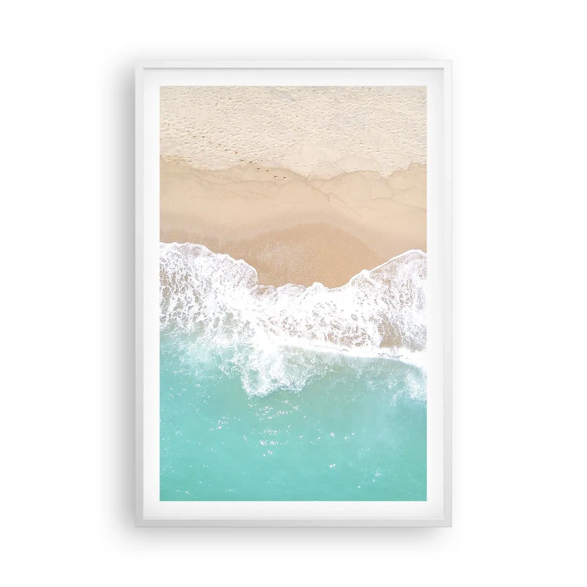 Póster en marco blanco - Un toque acariciador - 61x91 cm