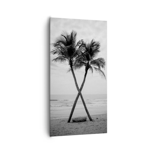 Cuadro sobre lienzo - Impresión de Imagen - Las eternas inquilinas de la playa - 65x120 cm