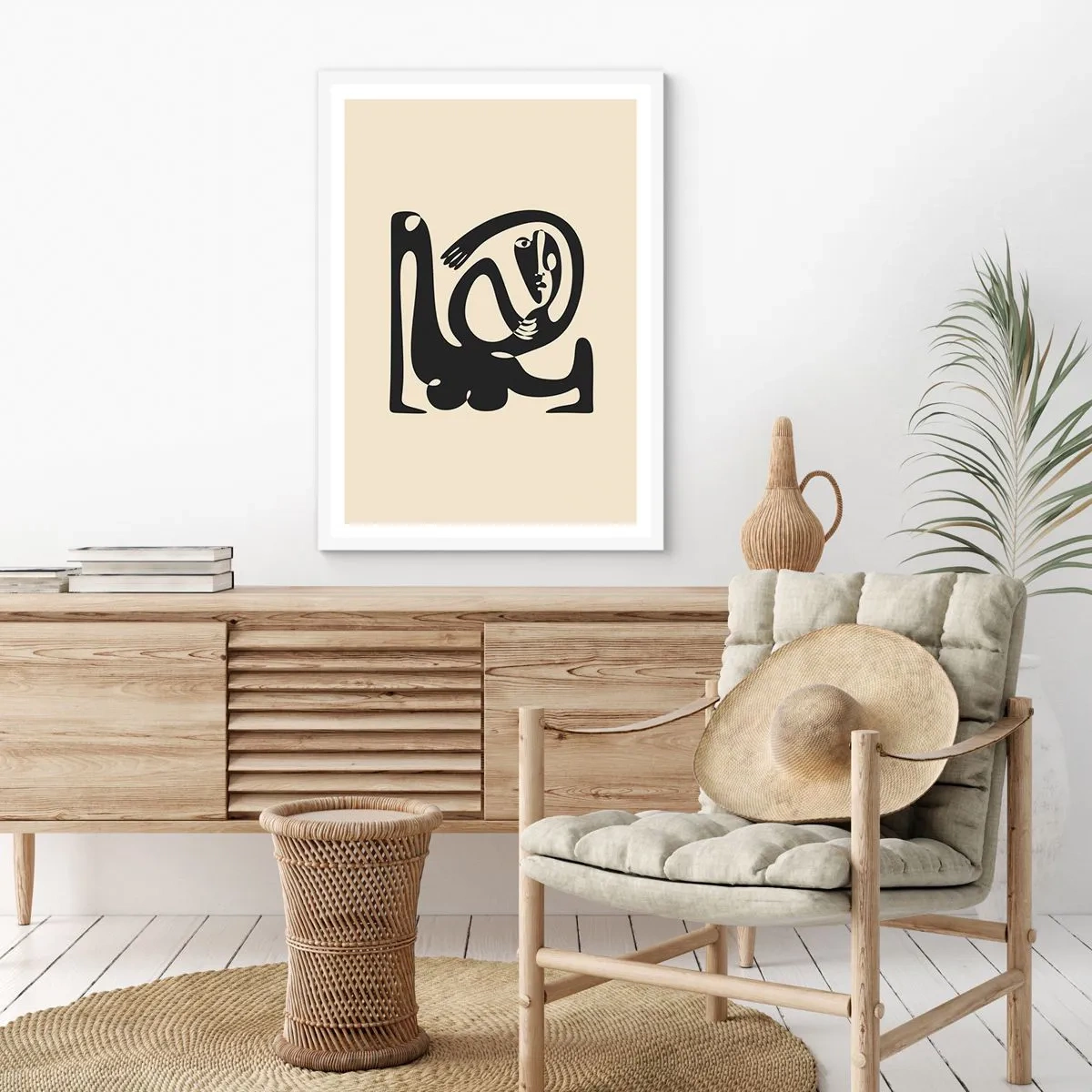 Póster en marco blanco - Casi Picasso - 40x50 cm