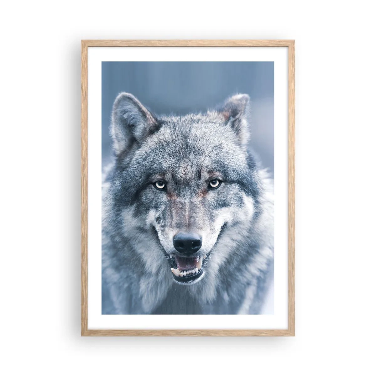 Póster en marco roble claro - ¿Aceptarás el reto? - 50x70 cm