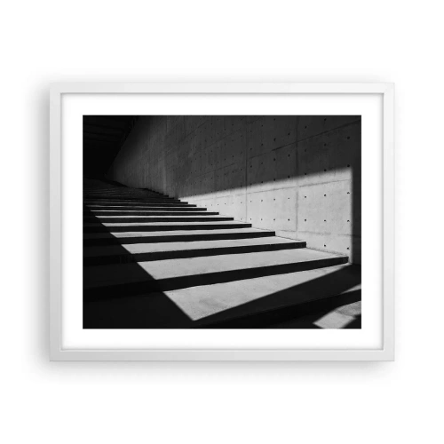 Póster en marco blanco - La cruda belleza del modernismo - 50x40 cm