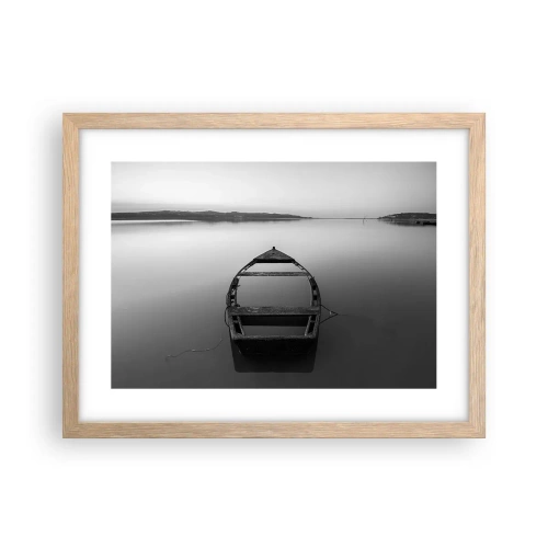 Póster en marco roble claro - Anhelo y melancolía - 40x30 cm