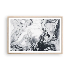 Póster en marco roble claro - Dentro de la Tierra - 91x61 cm