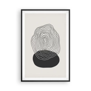 Póster en marco negro - Persistencia y vibración - 61x91 cm