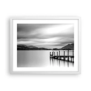 Póster en marco blanco - Dulzura y la fuerza - 50x40 cm