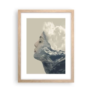 Póster en marco roble claro - La belleza de los elementos - 30x40 cm