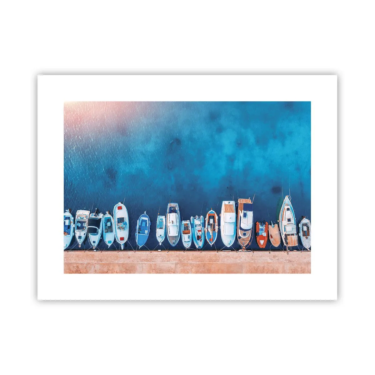 Póster - En fila y a la espera - 40x30 cm