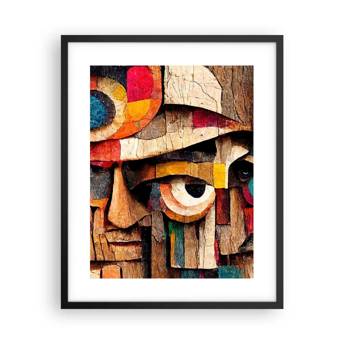 Póster en marco negro - Te veo... - 40x50 cm