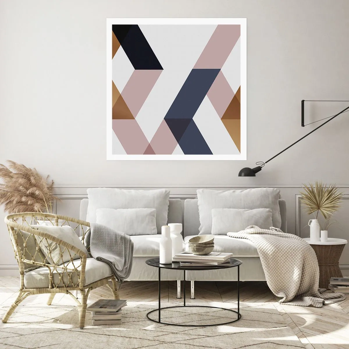 Póster - Rectas y ángulos - 50x50 cm