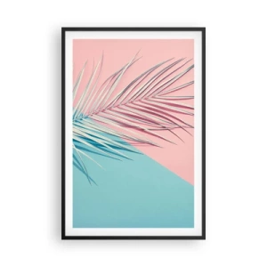 Póster en marco negro - Impresión tropical - 61x91 cm