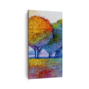 Cuadro sobre lienzo - Impresión de Imagen - Un conjunto de colores llamativos - 55x100 cm