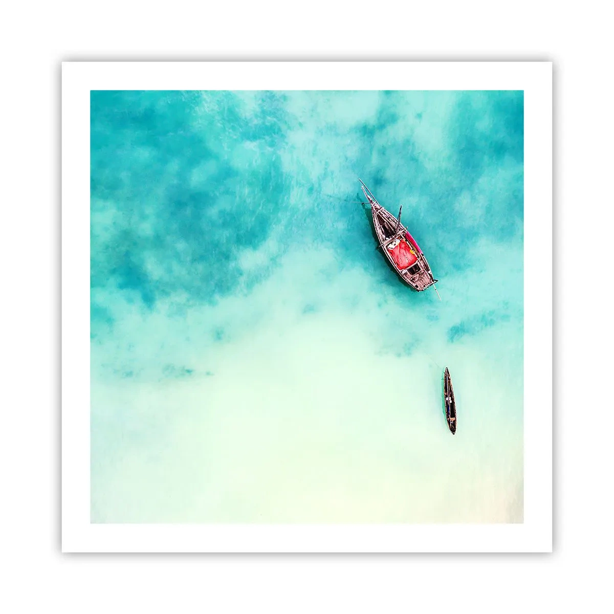 Póster - Porque en las playas de Zanzíbar, cuando las aguas se desbordan... - 60x60 cm