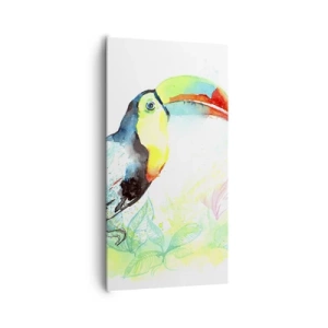 Cuadro sobre lienzo - Impresión de Imagen - Colorido como América del Sur - 65x120 cm