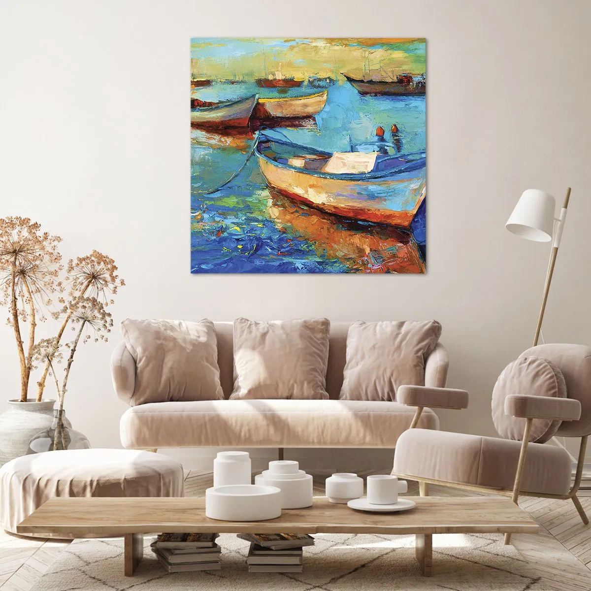 Cuadro sobre lienzo - Impresión de Imagen - En la bahía sur - 30x30 cm