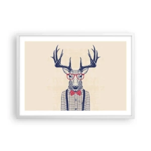 Póster en marco blanco - Una extravagancia lúdica - 70x50 cm