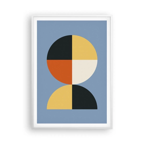 Póster en marco blanco - Mira y cuenta - 70x100 cm