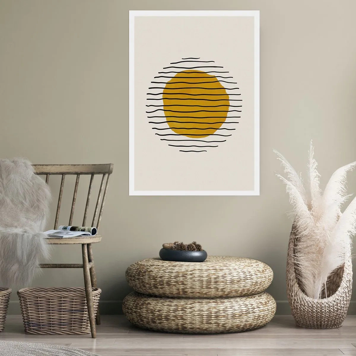 Póster - Abstracción cálida - 70x100 cm