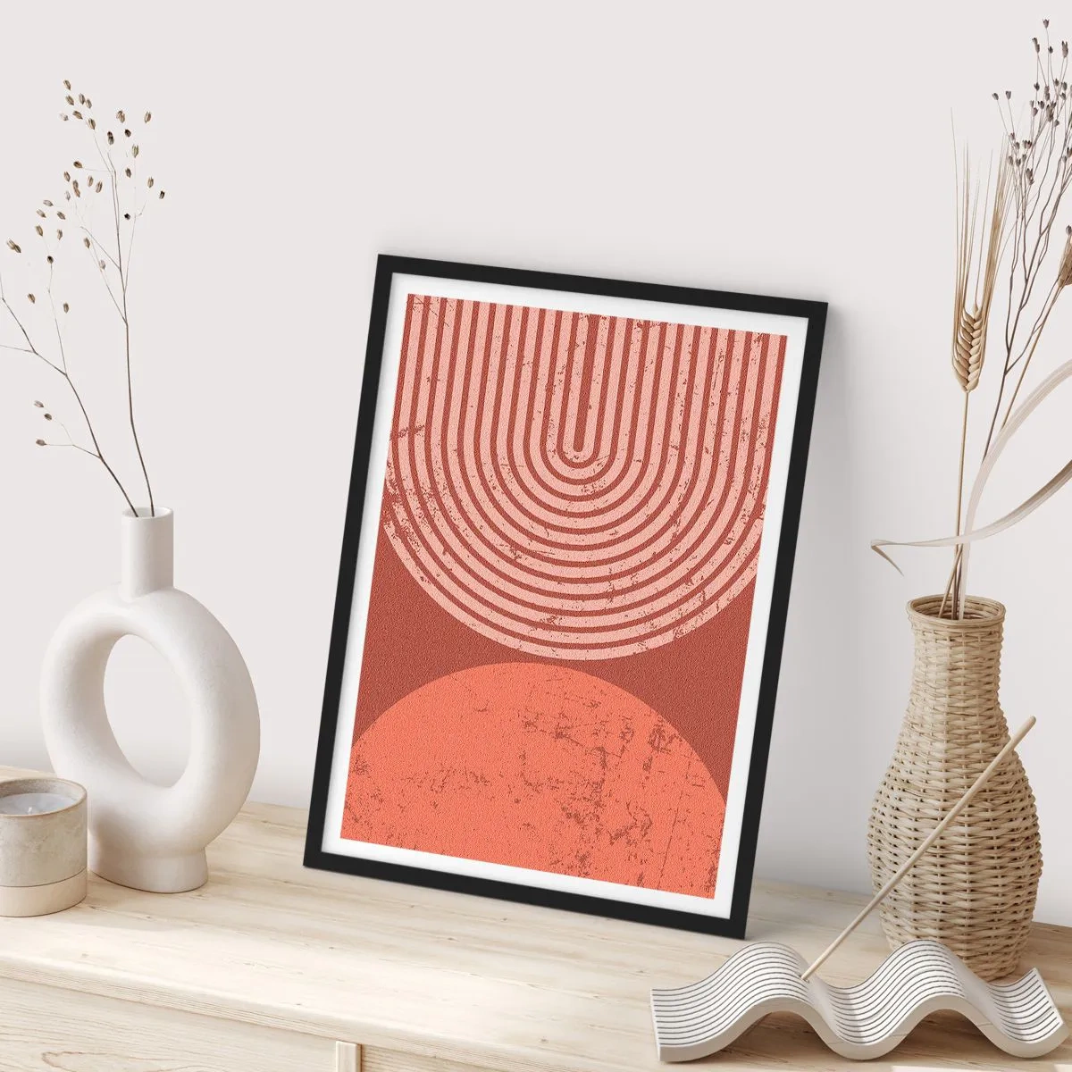 Póster en marco negro - Estrecha relación - 40x50 cm