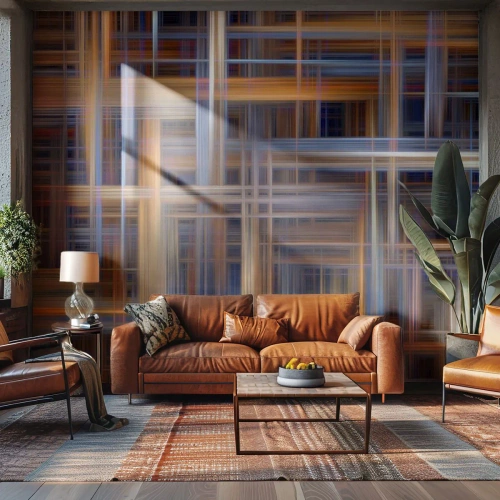 Fotomural Premium Sand - Tejido de luz - Abstracción, Pedazo, Gráficos - 400x280 cm