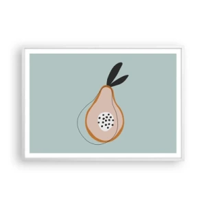 Póster en marco blanco - El interior de la naturaleza - 100x70 cm