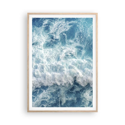 Póster en marco roble claro - Alegre y con mucho brío - 70x100 cm