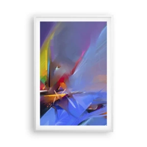 Póster en marco blanco - Como un pájaro - 61x91 cm
