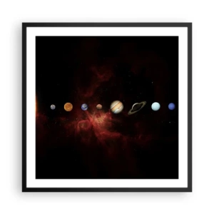 Póster en marco negro - Nuestro barrio - 60x60 cm