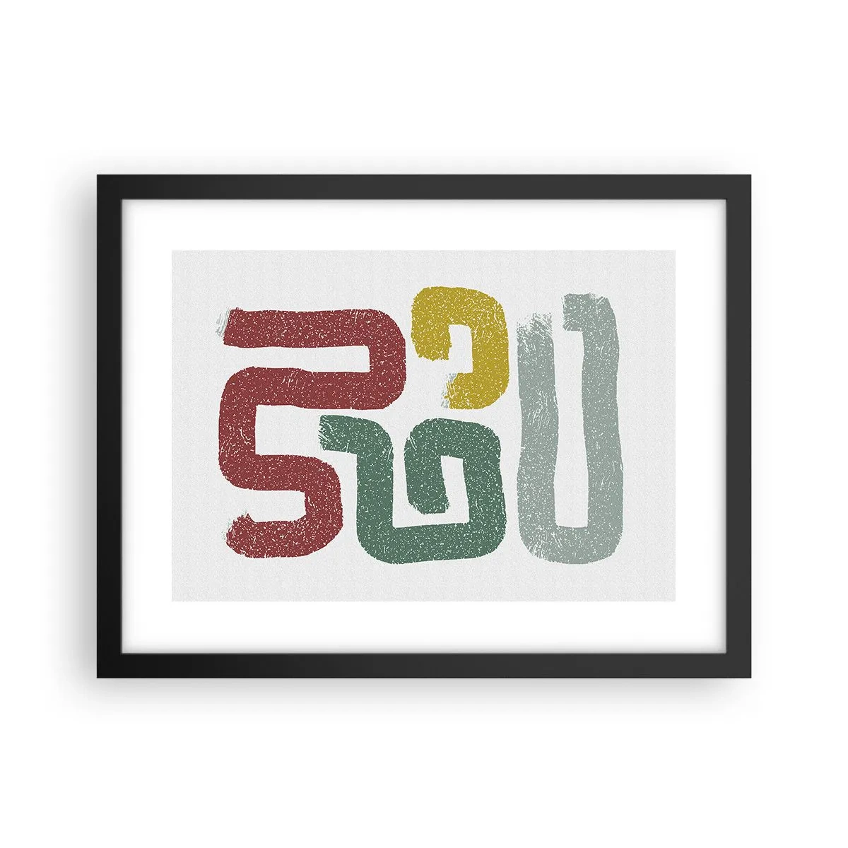 Póster en marco negro - En un idioma desconocido - 40x30 cm