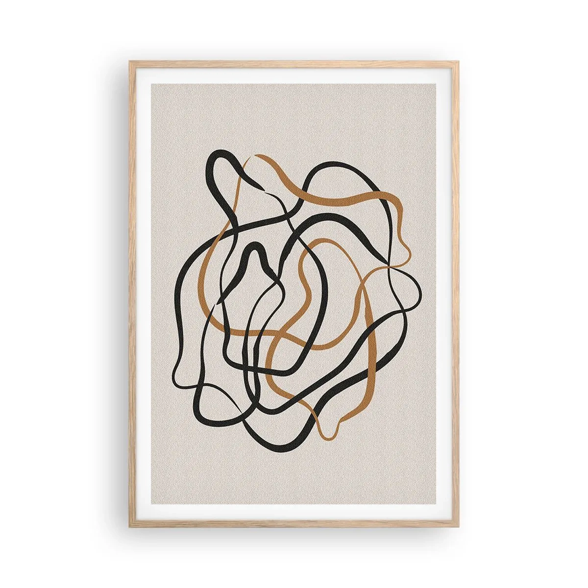 Póster en marco roble claro - Todo ha salido mal - 70x100 cm