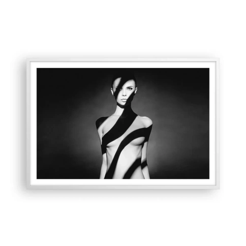 Póster en marco blanco - En la luz y en la sombra - 91x61 cm