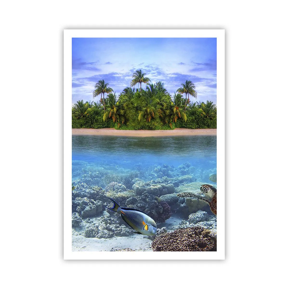 Póster - Una isla paradisíaca te invita - 70x100 cm