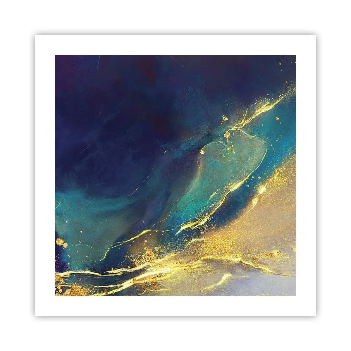 Póster - Inundación dorada - 50x50 cm