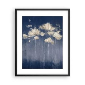 Póster en marco negro - Como pétalos al viento - 40x50 cm