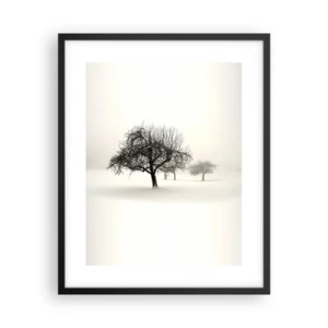 Póster en marco negro - Sueño de invierno - 40x50 cm