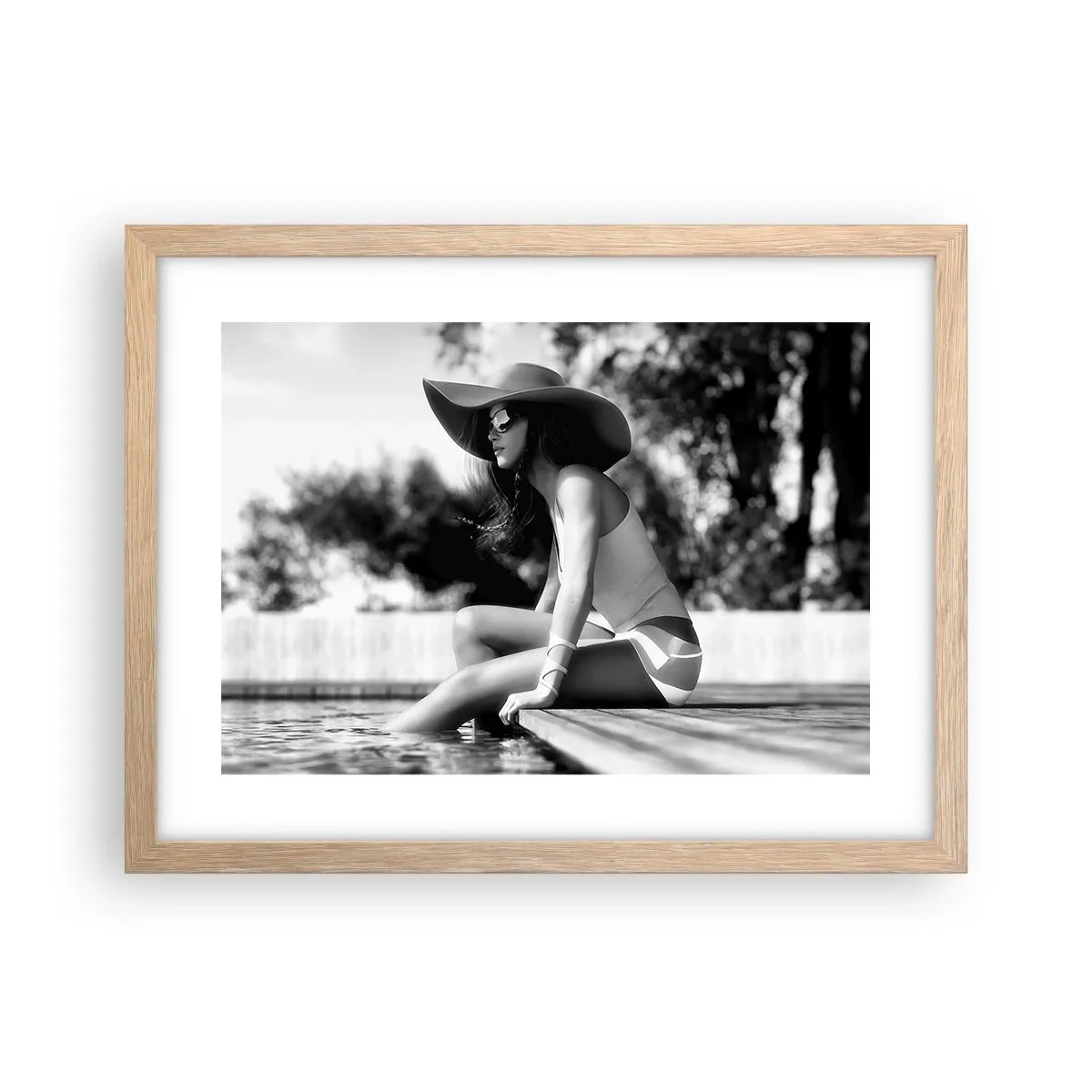 Póster en marco roble claro - Un sueño de verano - 40x30 cm