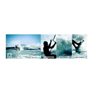 Muestra de fotomural autoadhesivo Deluxe Sticker - Déjate llevar - Deporte, Surf de vela, Mar - 100x30 cm