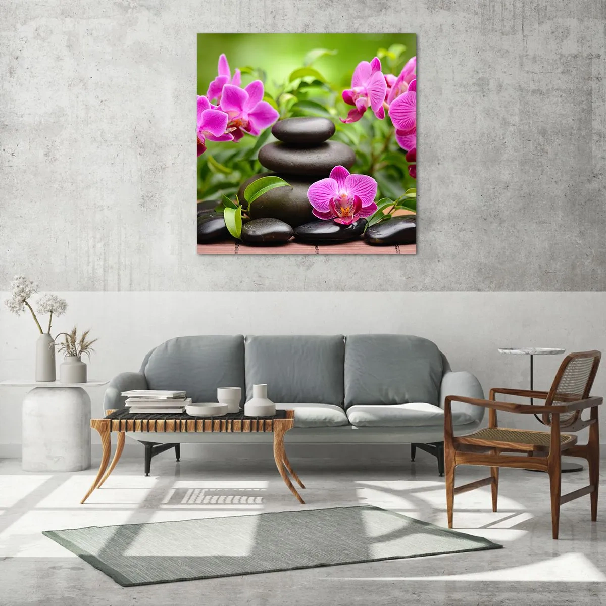 Cuadro sobre vidrio - Impresiones sobre Vidrio - Una pirámide de paz - 60x60 cm