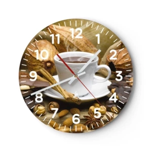 Reloj de pared - Reloj de vidrio - Para los que buscan emociones - 40x40 cm