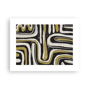 Póster - Composición: tramos y callejones - 40x30 cm