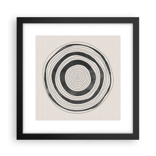 Póster en marco negro - Lo importante es lo que hay entre medias - 30x30 cm