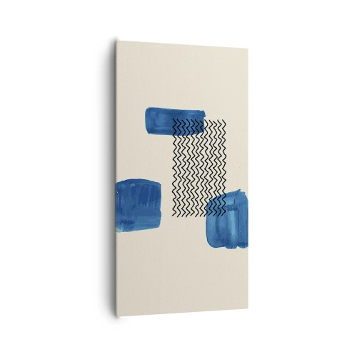 Cuadro sobre lienzo - Impresión de Imagen - Un cuarteto abstracto - 65x120 cm