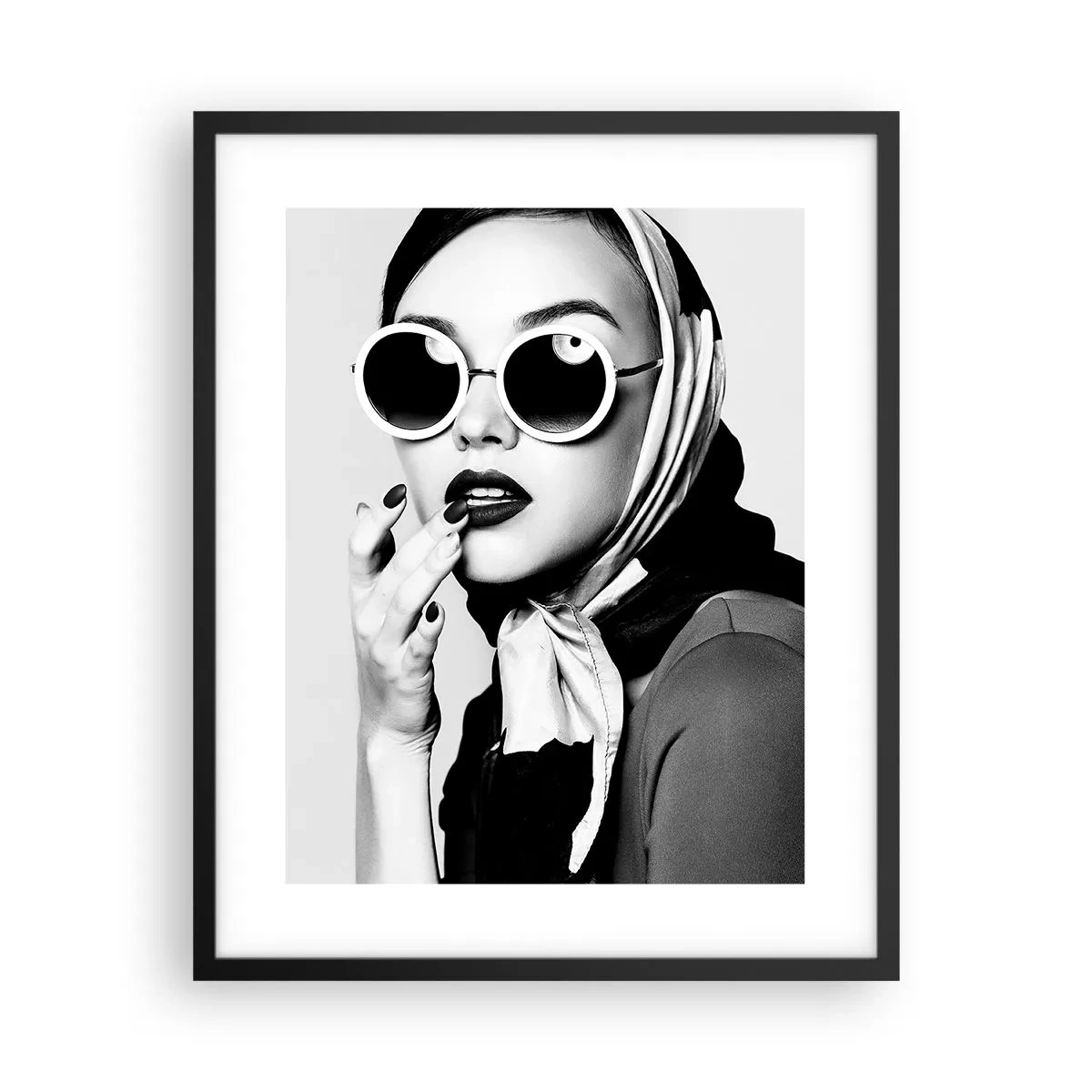 Póster en marco negro - Saludos desde los años 60 - 40x50 cm
