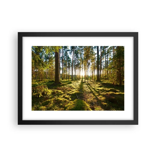 Póster en marco negro - ...Más allá de los siete bosques - 40x30 cm