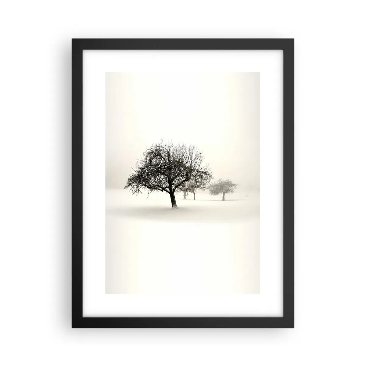 Póster en marco negro - Sueño de invierno - 30x40 cm