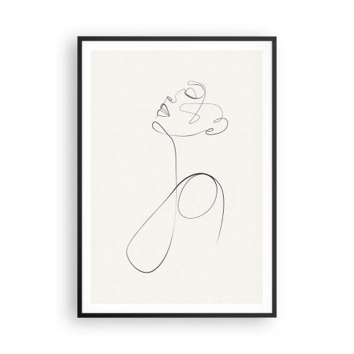 Póster en marco negro - En el bucle de los sueños - 70x100 cm