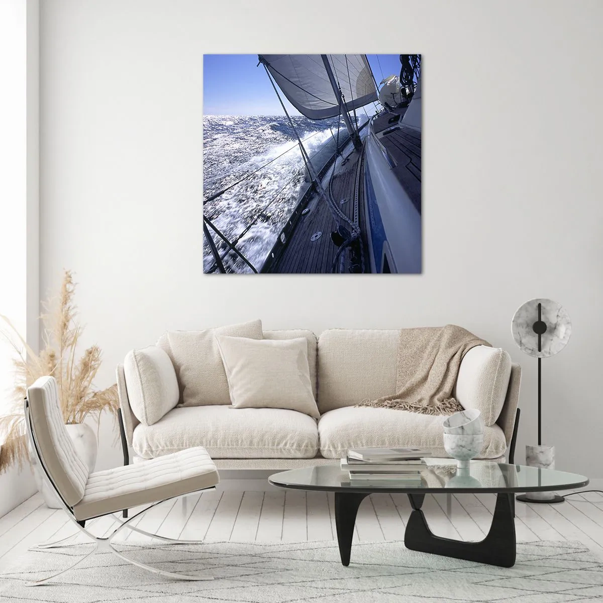 Cuadro sobre vidrio - Impresiones sobre Vidrio - Sé lo que es ser un pájaro - 70x70 cm